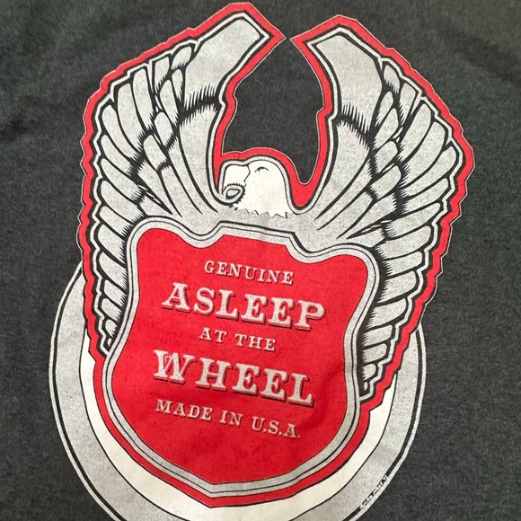 NWOT Asleep At The Wheel T Shirt Size M Gray/Orange #317 - Picture 11 of 11